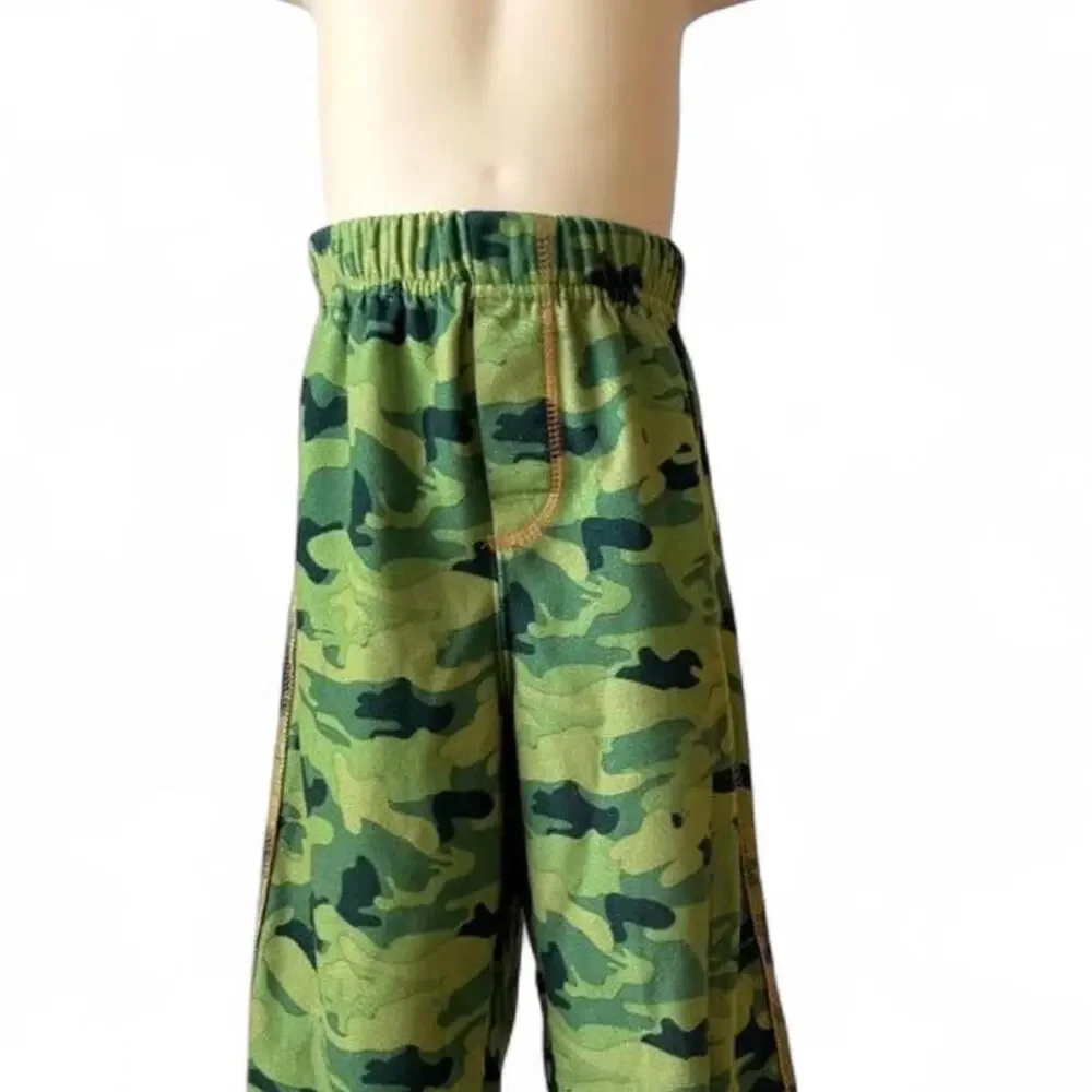 Carters green camo wide leg...